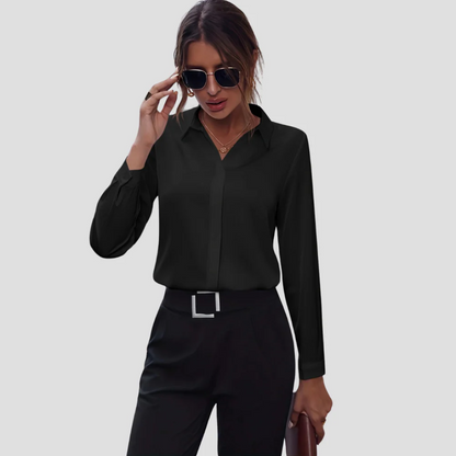 Elegant Ladies Long Sleeve Party Top