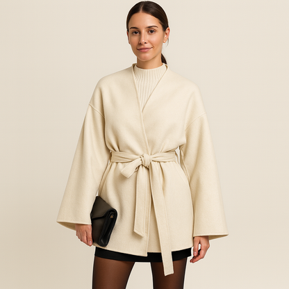 Premium Large Womens Winter Coat with Belt - OutfitLondon