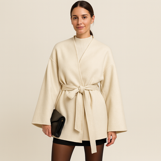 Premium Large Womens Winter Coat with Belt - OutfitLondon