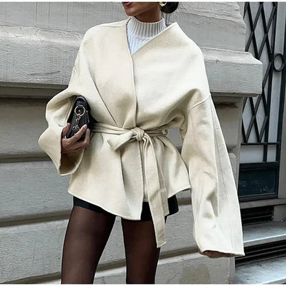 Premium Large Womens Winter Coat with Belt