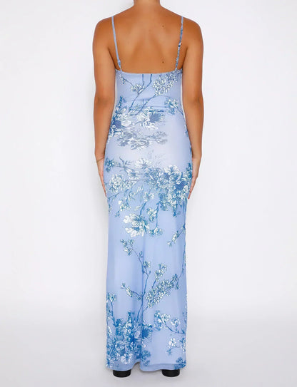 Fit and Flare Bodycon Maxi Dress