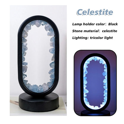 Elegant Glass Oval Desk Light Fixture