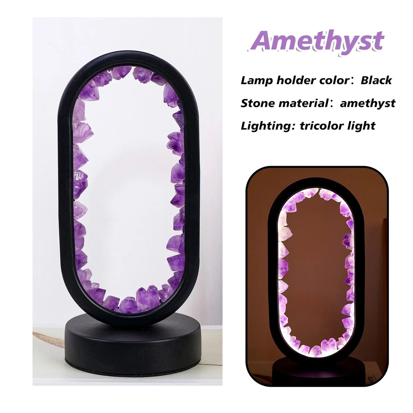 Elegant Glass Oval Desk Light Fixture