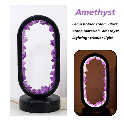 Elegant Glass Oval Desk Light Fixture