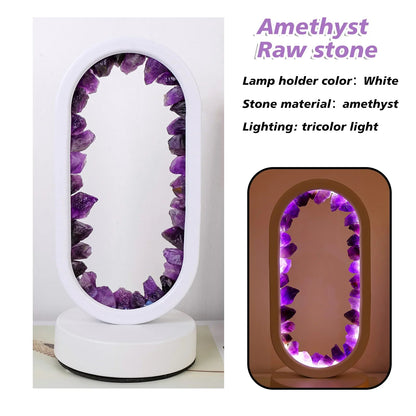 Elegant Glass Oval Desk Light Fixture