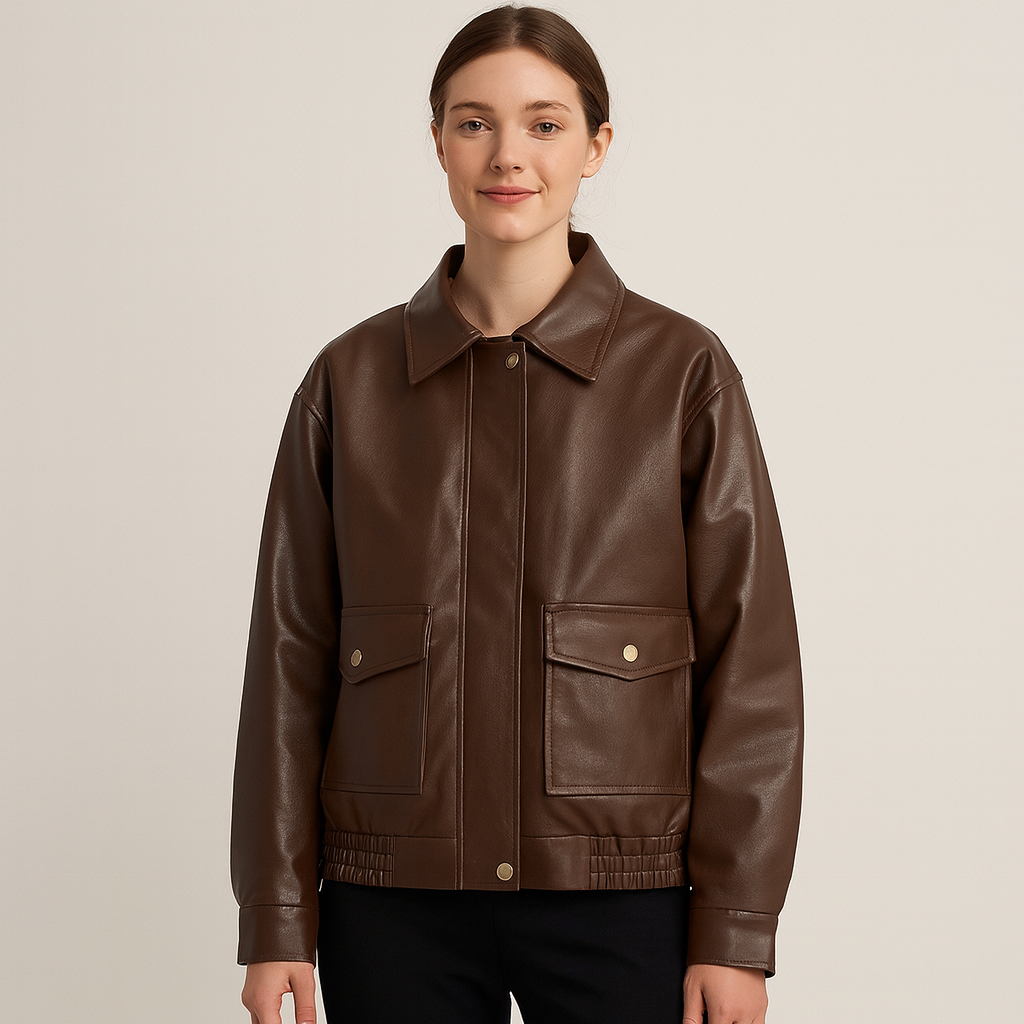 Chic Vegan Coat with Tie Front - OutfitLondon