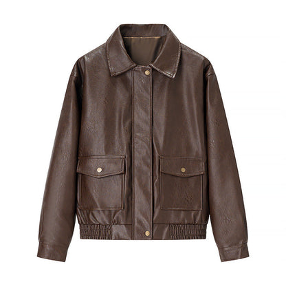 Chic Vegan Coat with Tie Front