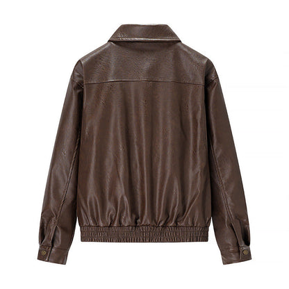 Chic Vegan Coat with Tie Front