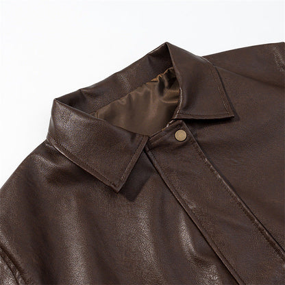 Chic Vegan Coat with Tie Front
