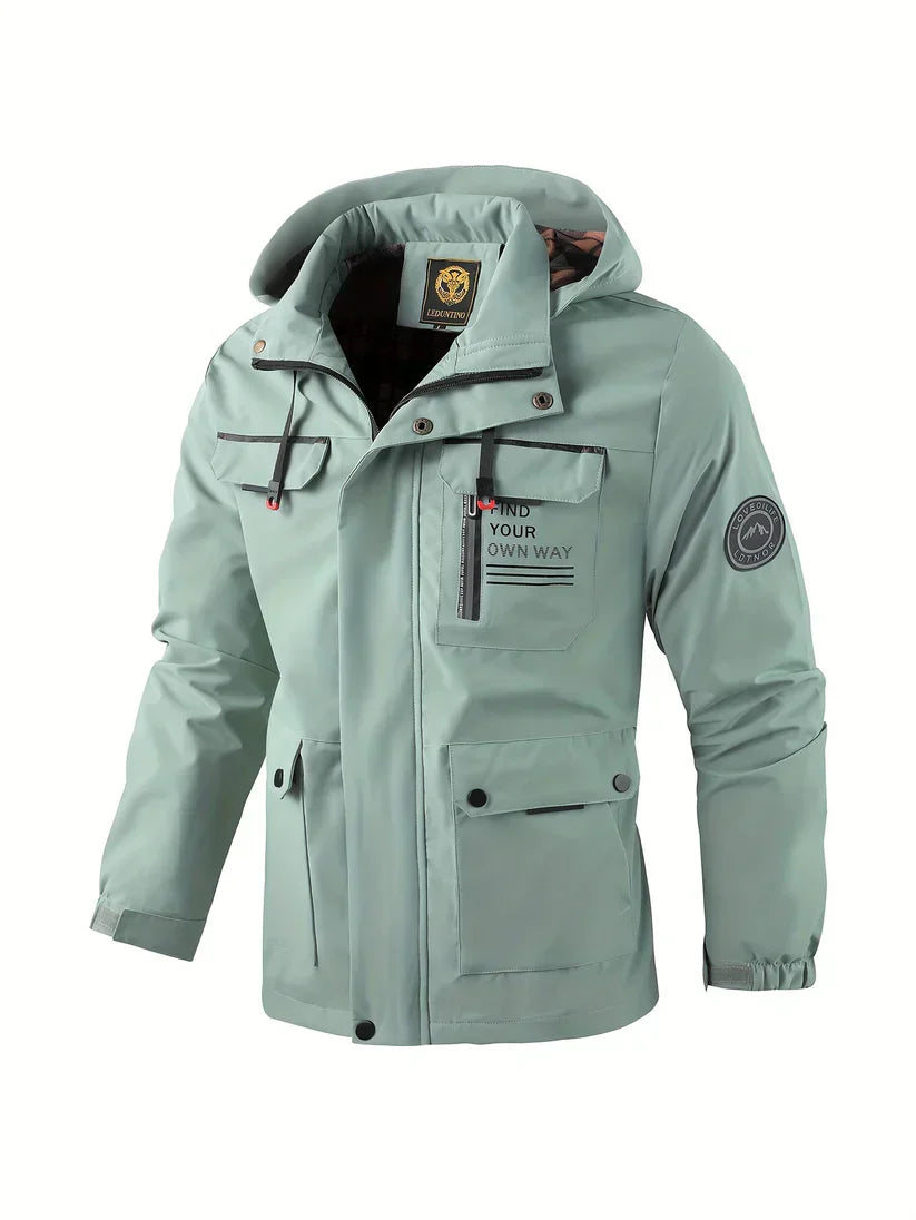Angelo Men's Waterproof Winter Parka Jacket With Hood - OutfitLondon