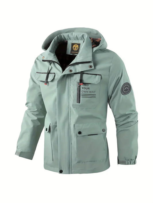 Angelo Men's Waterproof Winter Parka Jacket With Hood - OutfitLondon