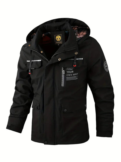 Angelo Men's Waterproof Winter Parka Jacket With Hood