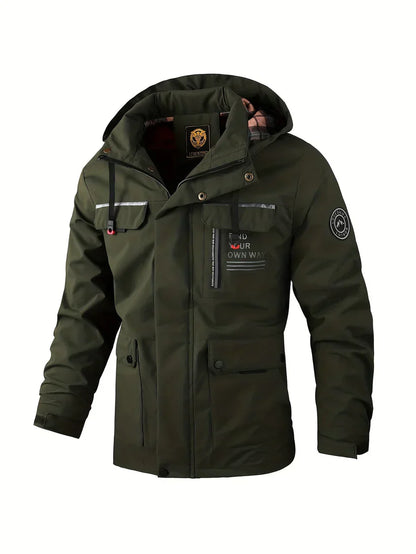 Angelo Men's Waterproof Winter Parka Jacket With Hood