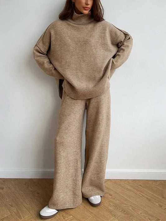 Women's Cozy Knit Set Soft - OutfitLondon