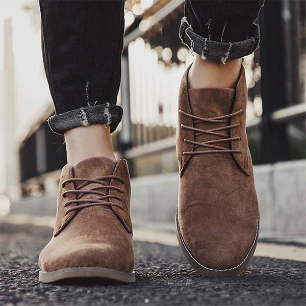 Comfortable Lace Up Ankle Boots with Arch Support