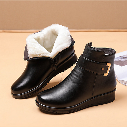 Luxury Women's High Leather Boots - Real Leather & Classic Style