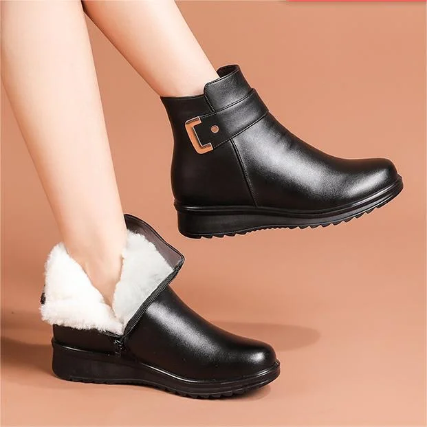 Luxury Women's High Leather Boots - Real Leather & Classic Style - OutfitLondon