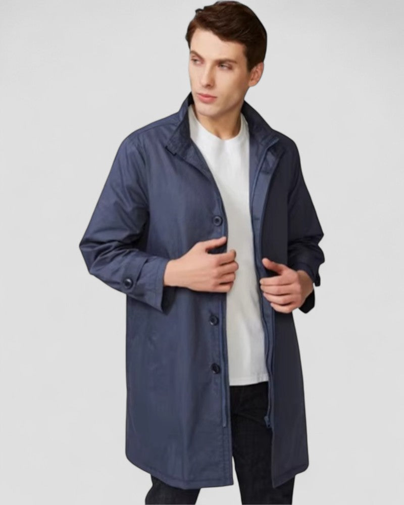 Simple Classic Double Breasted Coat - OutfitLondon