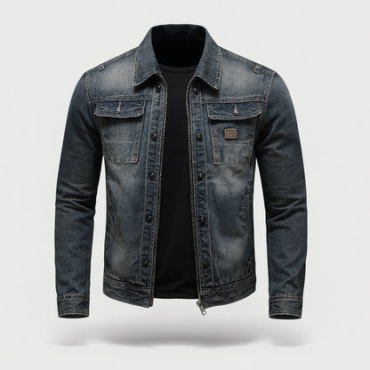 Classic Blue Vintage Denim Jacket - OutfitLondon