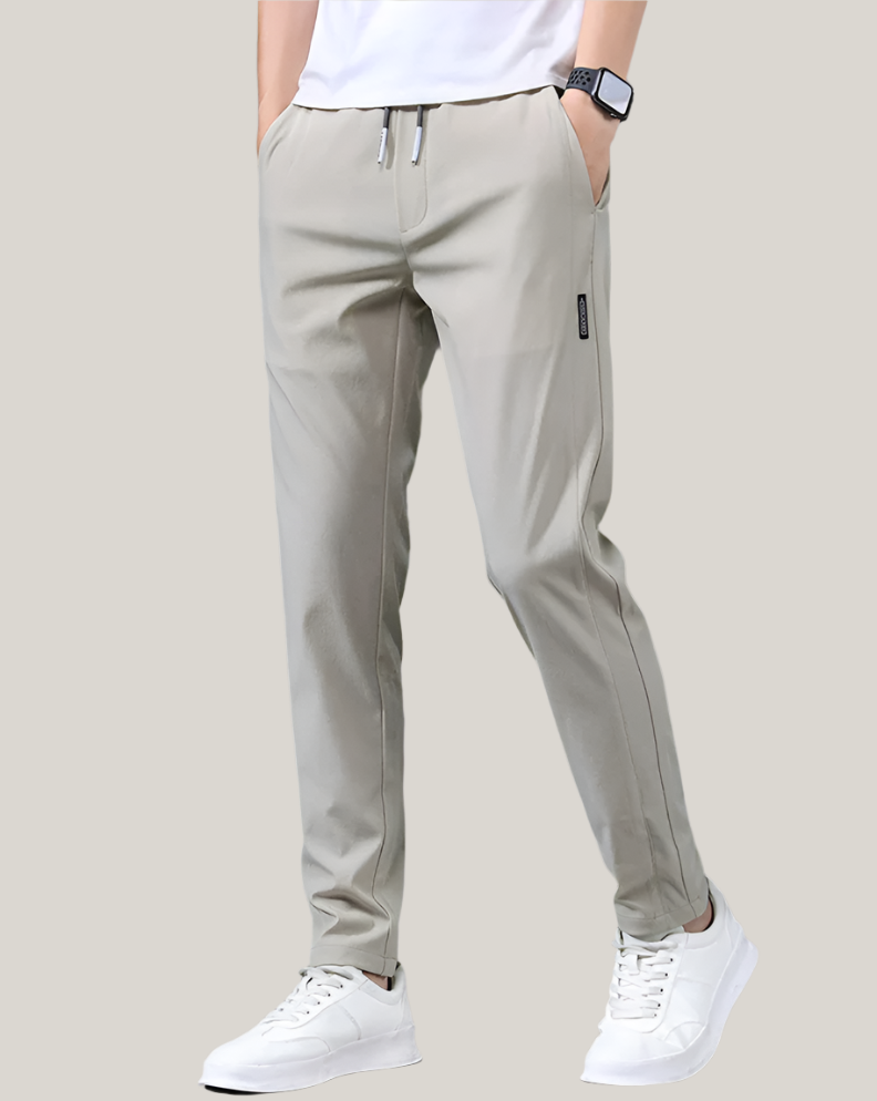 Men's Comfort Fit Elastic Waist Pants - OutfitLondon