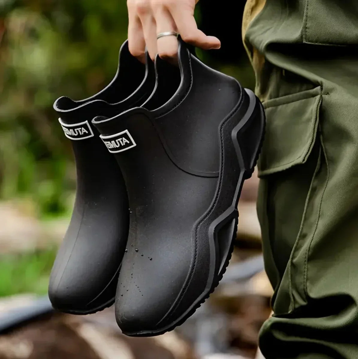 Waterproof Outdoor Insulated Rain Boots for Men