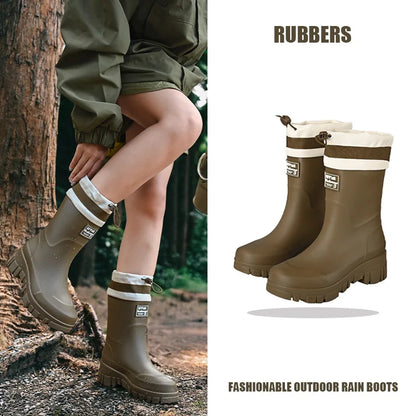 Waterproof Insulated Rain Boots for Men Women Kids