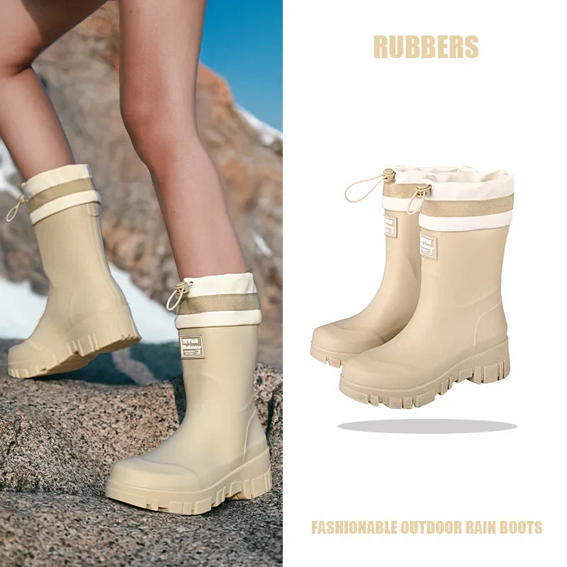 Waterproof Insulated Rain Boots for Men Women Kids