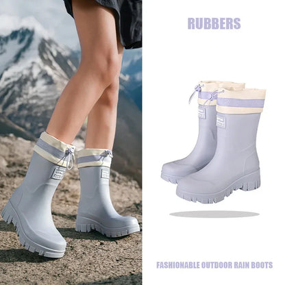 Waterproof Insulated Rain Boots for Men Women Kids
