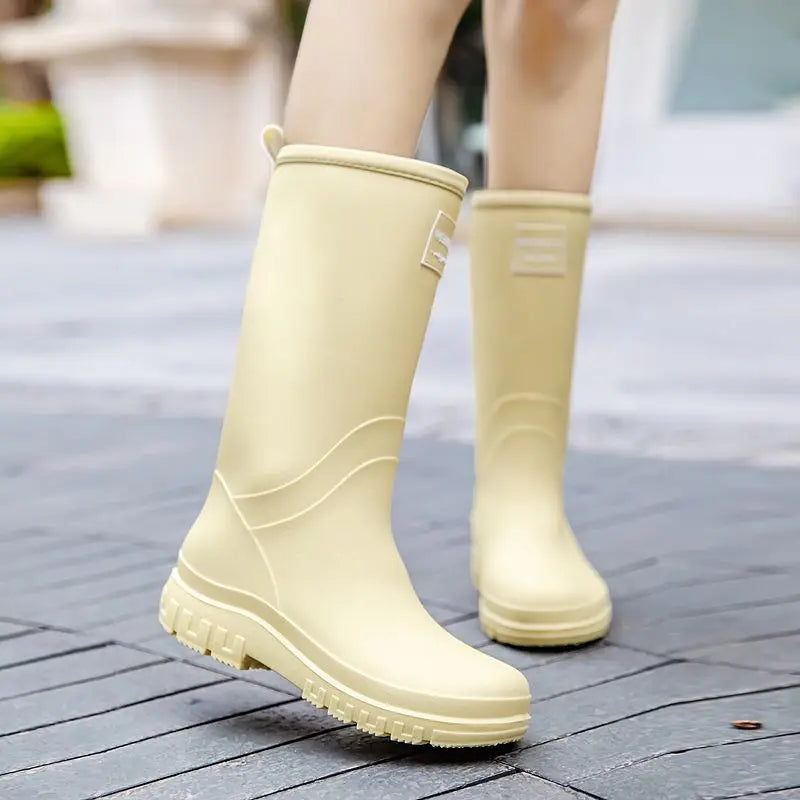 Waterproof Comfortable Mid-Calf Women's Rain Boots
