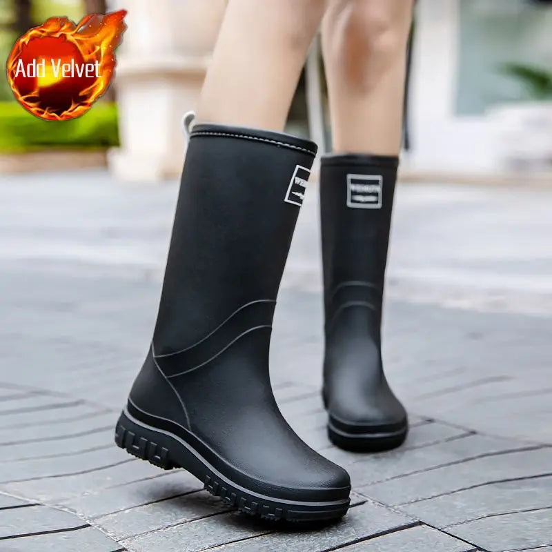 Waterproof Comfortable Mid-Calf Women's Rain Boots