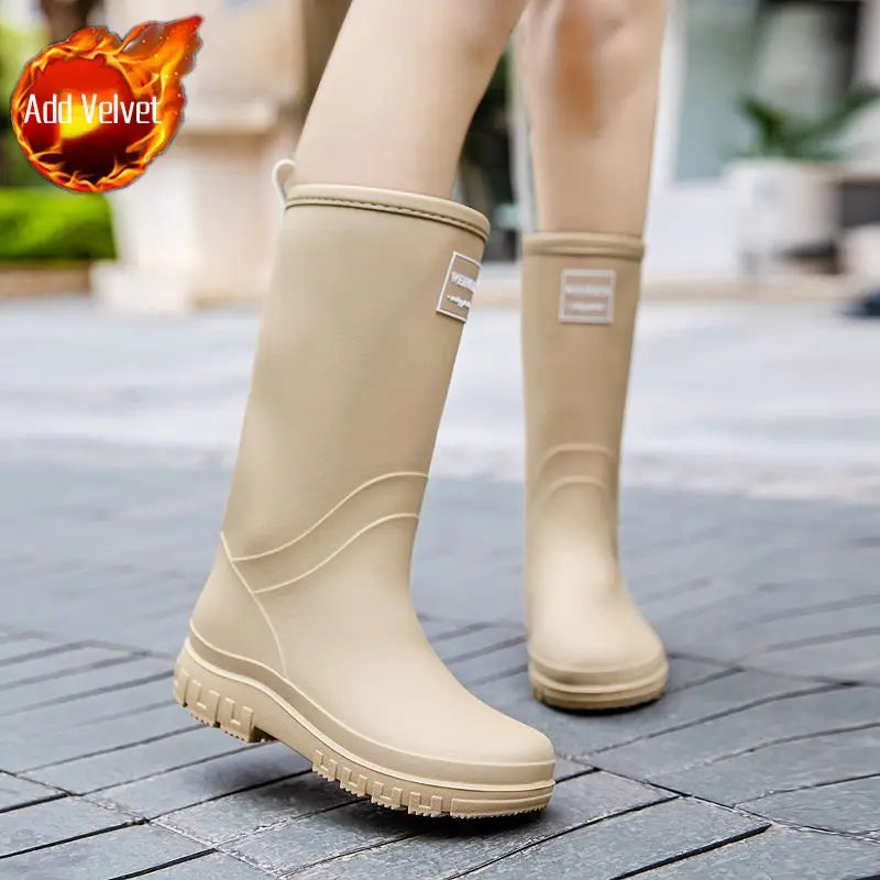 Waterproof Comfortable Mid-Calf Women's Rain Boots