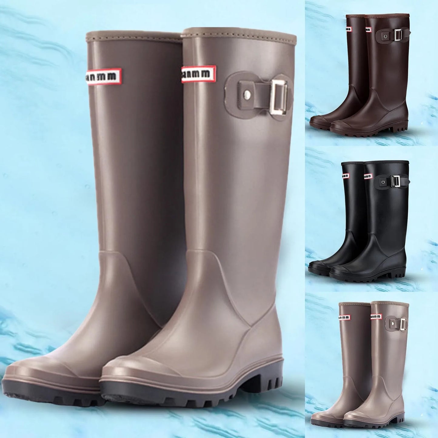 Waterproof Tall Rain Boots for Women