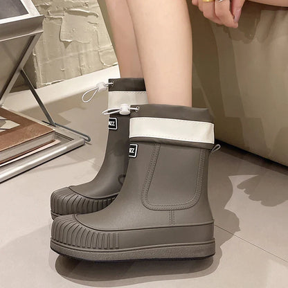 Waterproof Insulated Rain Boots for Women Outdoor