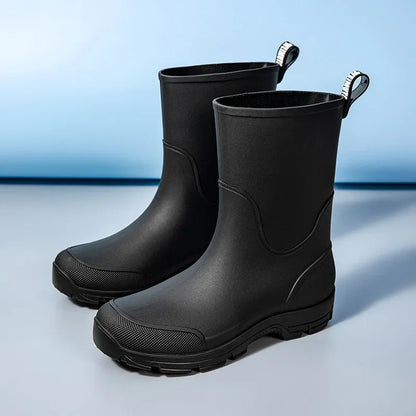 Waterproof Comfortable Mid Calf Rain Boots