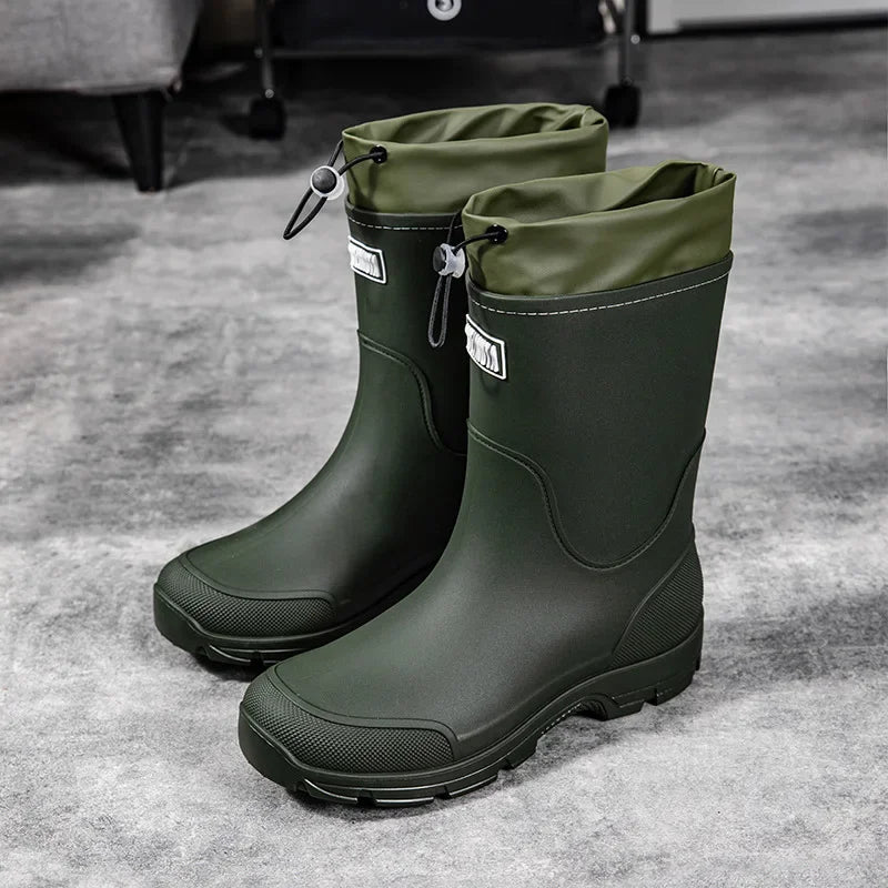 Waterproof Comfortable Mid Calf Rain Boots