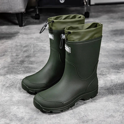 Waterproof Comfortable Mid Calf Rain Boots