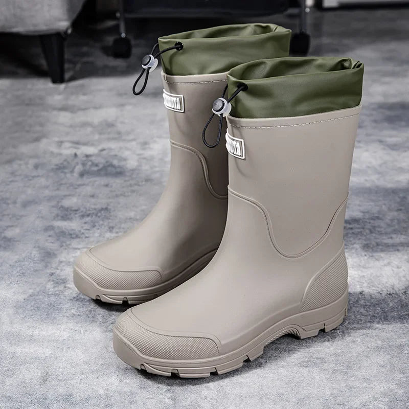 Waterproof Comfortable Mid Calf Rain Boots