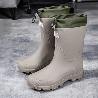 Waterproof Comfortable Mid Calf Rain Boots