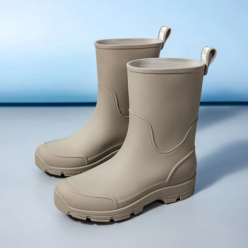 Waterproof Comfortable Mid Calf Rain Boots
