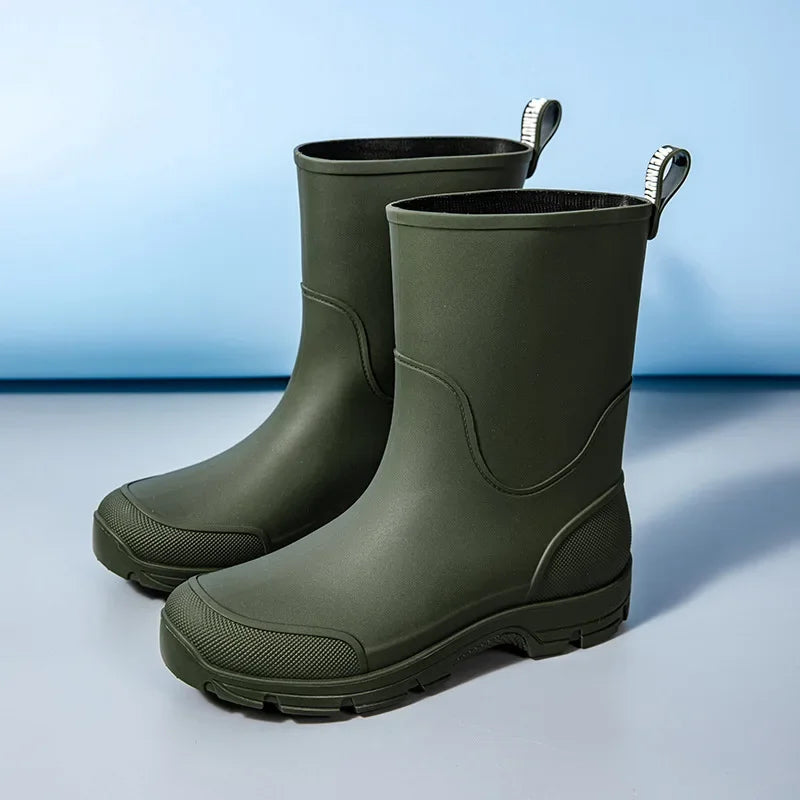 Waterproof Comfortable Mid Calf Rain Boots