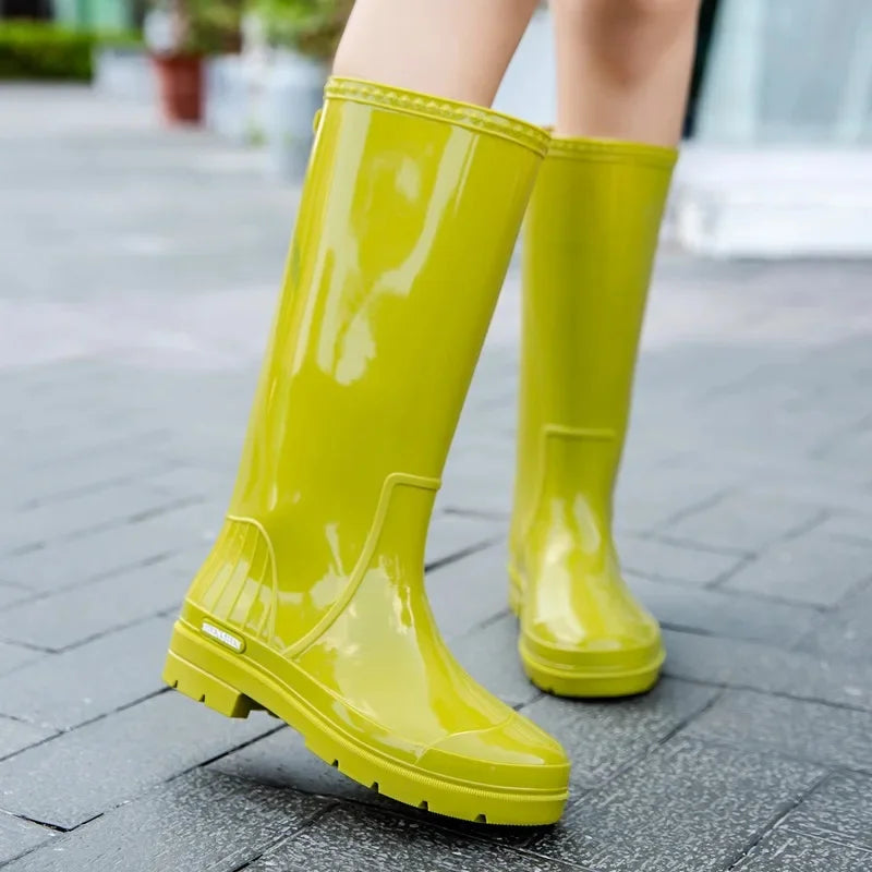 Waterproof Women's Mid Calf Rain Boots