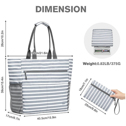 Large Waterproof Summer Beach Tote Bag