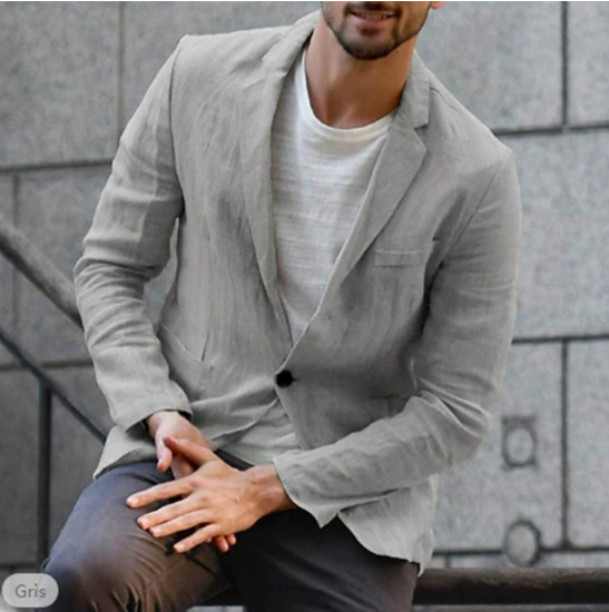 Summer Chic Lightweight Blazer Jacket - OutfitLondon