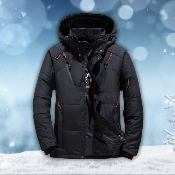 Arcticon Men's Insulated Winter Parka Jacket With Hood