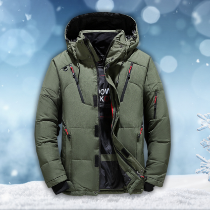Arcticon Men's Insulated Winter Parka Jacket With Hood
