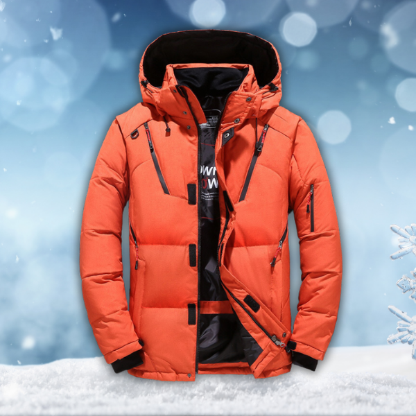 Arcticon Men's Insulated Winter Parka Jacket With Hood