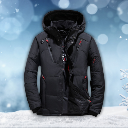 Arcticon Men's Insulated Winter Parka Jacket With Hood