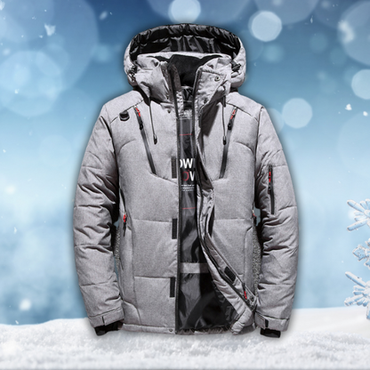 Arcticon Men's Insulated Winter Parka Jacket With Hood