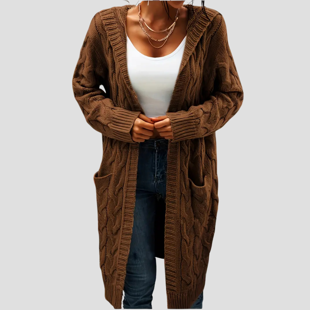 Cozy Women's Knitted Open Cardigan