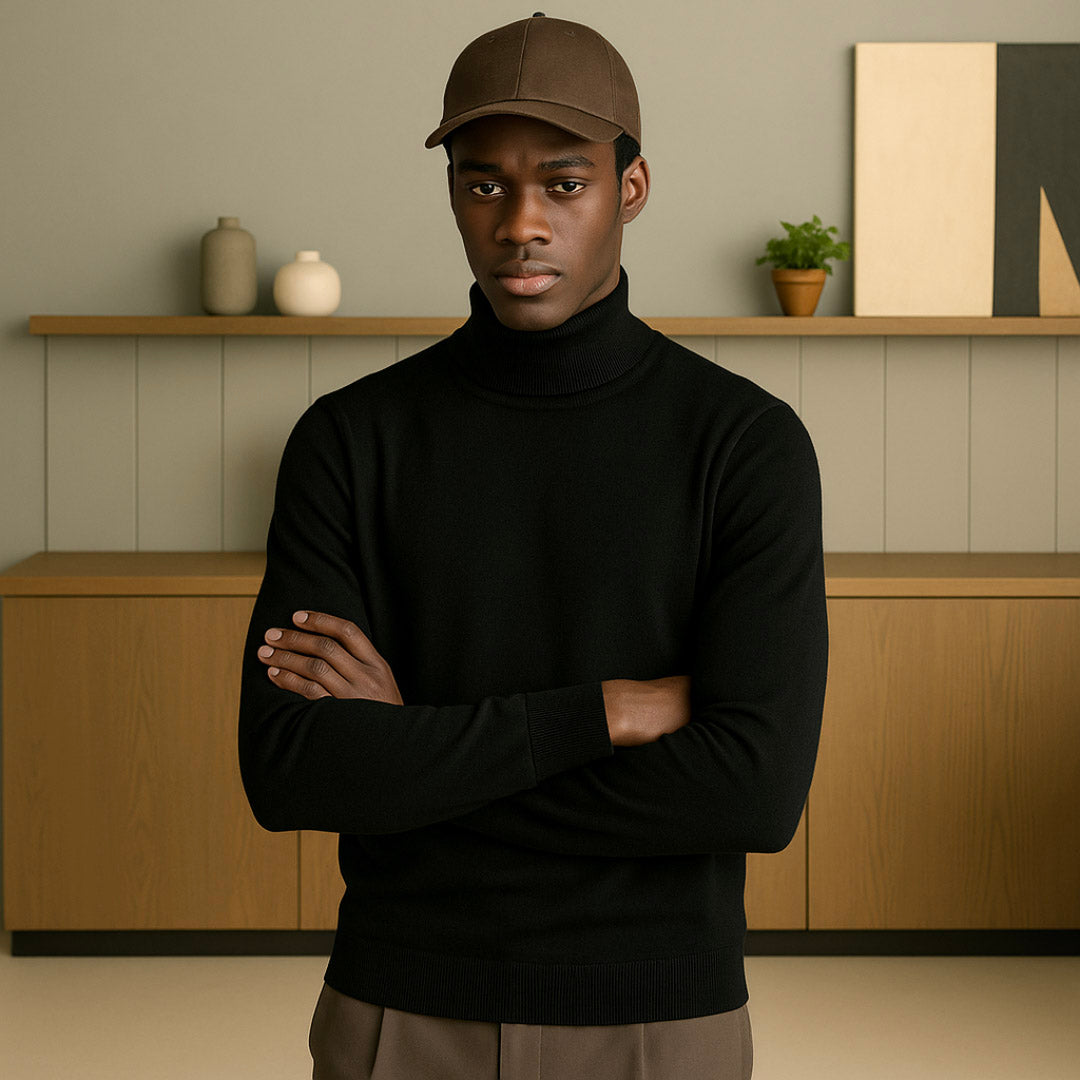 Men's Cashmere Turtleneck Sweater